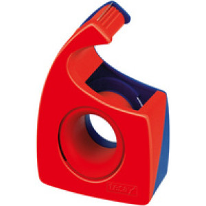 Tesa Easy Cut handafroller rood/blauw zonder tape