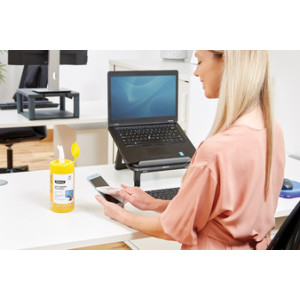 Fellowes beeldschermreinigingsdoekjes, voorgeïmpregneerd, antistatisch, 100 stuks