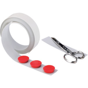 Magnetoplan magnetische band wit zelfklevend 35mm x 5m