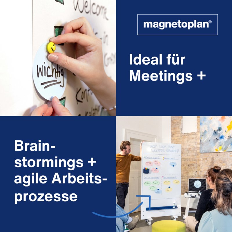 Magnetoplan moderatiekaarten rond, diameter 100 mm