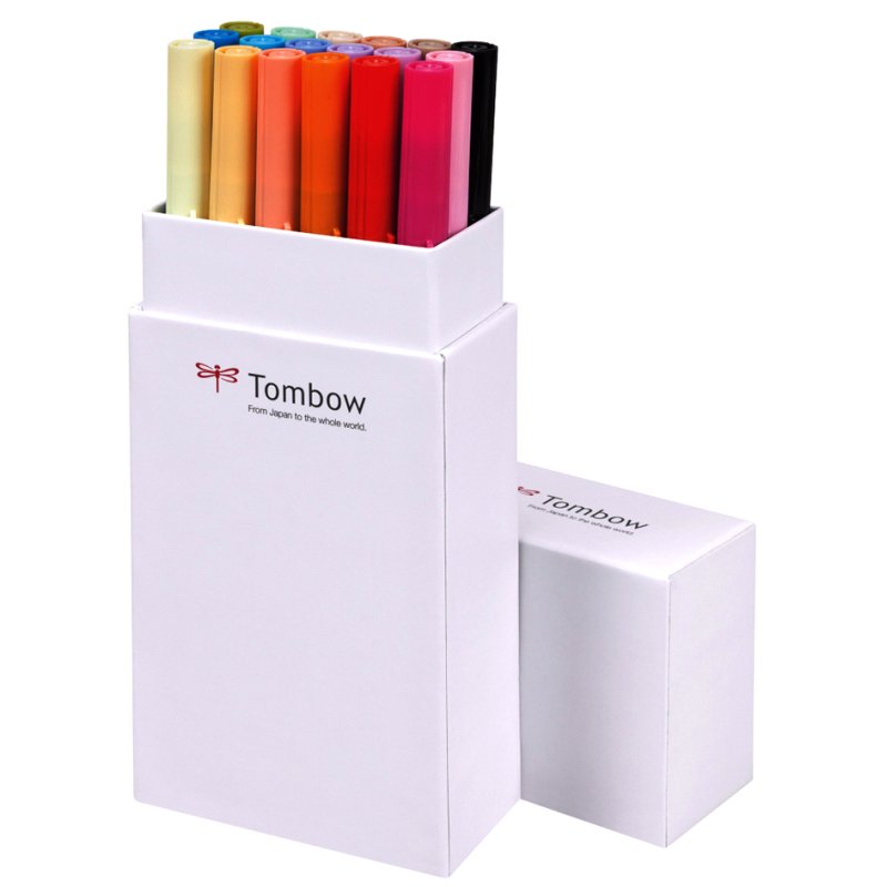 Tombow dubbele penseelborstel in gecombineerde kleuren