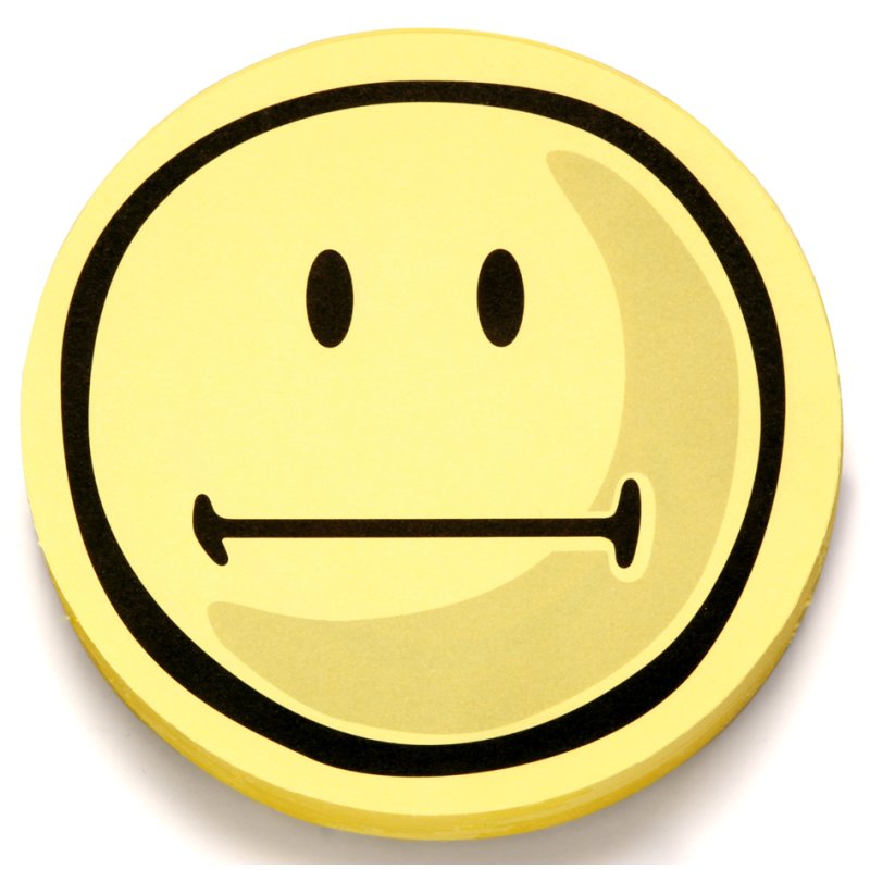 Magnetoplan beoordelingssymbolen smileys negatief, rond