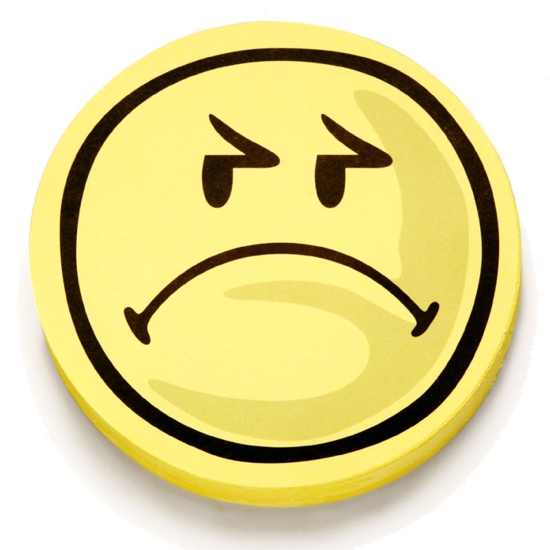 Magnetoplan beoordelingssymbolen smileys negatief, rond