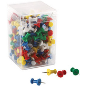 magnetoplan prikbordnaalden gekleurd 200 stuks