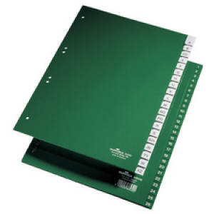 DURABLE tabbladen kunststof A4 15-delig PP 0,12mm universale perforatie