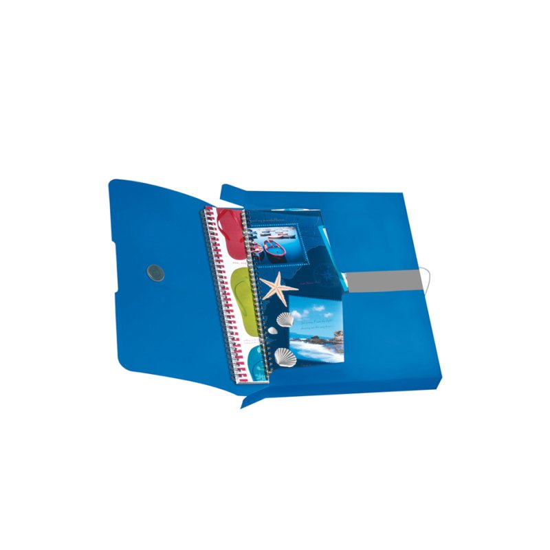 Herlitz verzamelbox makkelijk te organiseren onderweg, A4-formaat, mat blauw