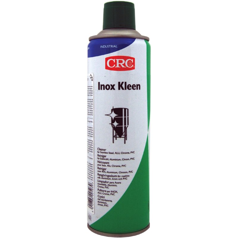 CRC INOX KLEEN roestvrijstaal reiniger, 500 ml spuitbus