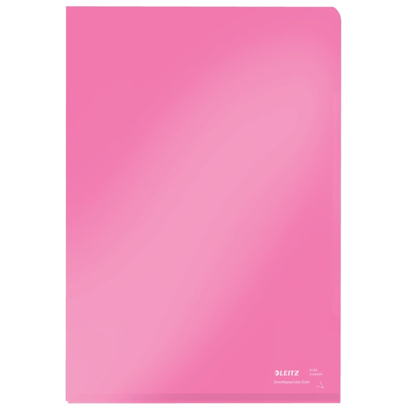 LEITZ Sichthüllen Super Premium A4 PVC rood 0,15mm