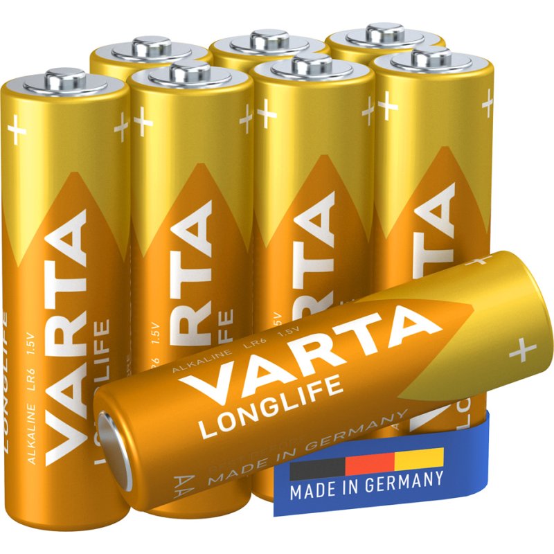 VARTA Alkaline batterijen AA Mignon LR6 1,5V - 8 stuks