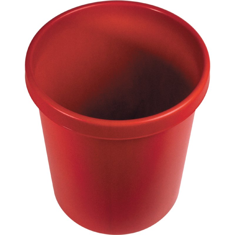 Helit prullenbak 30 liter lichtgrijs