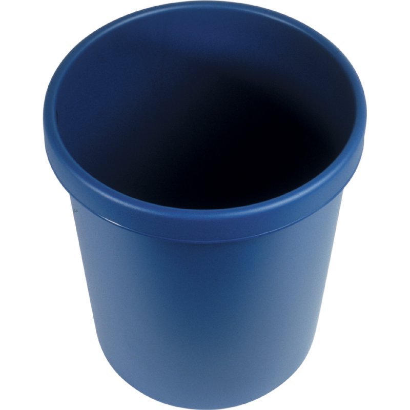 Helit prullenbak 30 liter lichtgrijs
