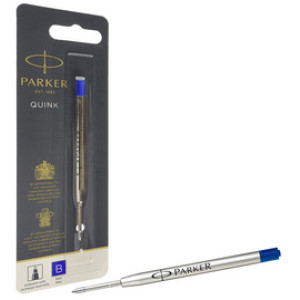 Parker balpenrefill groot formaat QUINK, B, blauw