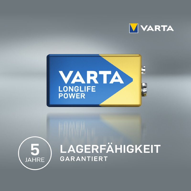 VARTA alkaline 9V batterij Longlife Power E-Block 6LR61