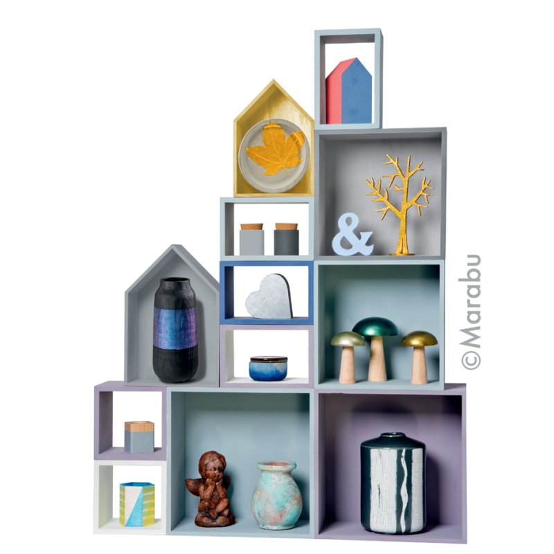 Marabu acryllak decorlak, zwart, 50 ml, in glas