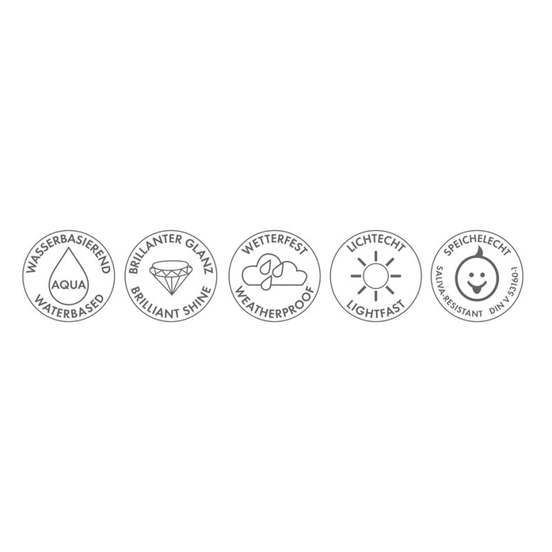 Marabu acryllak decorlak, zwart, 50 ml, in glas