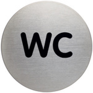 DURABLE pictogram 'Douche', diameter 83 mm, zilver