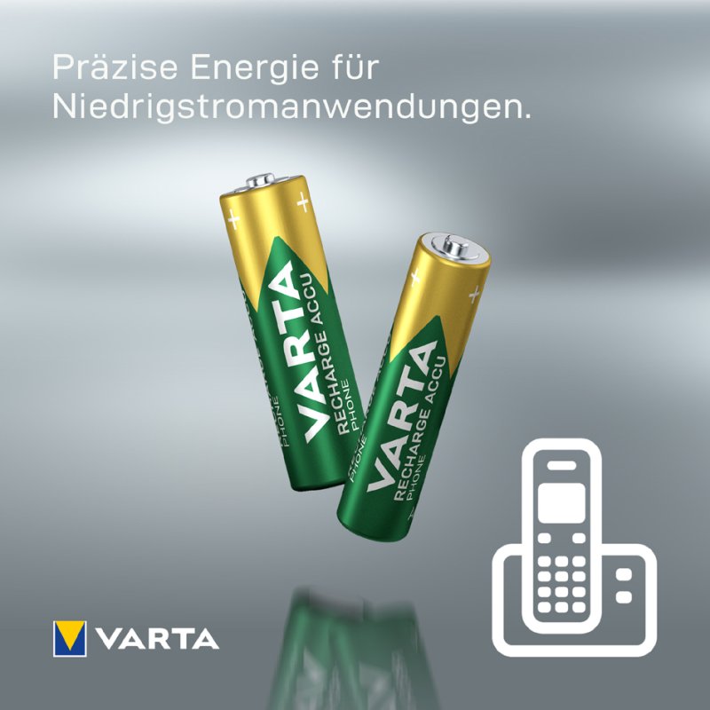 VARTA oplaadbare telefoonbatterijen AAA voor draadloze telefoons