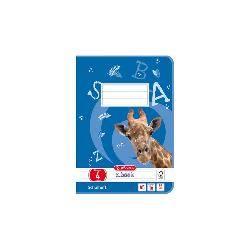 Schoolschrift x.book, formaat A5, gelinieerd