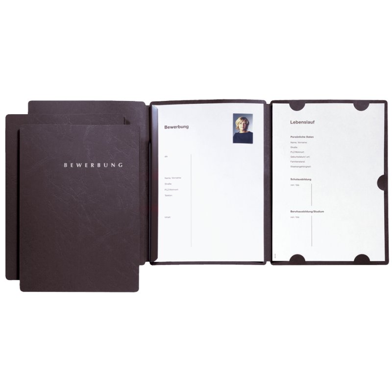 PAGNA sollicitatieMap Select, DIN A4, karton, blauw