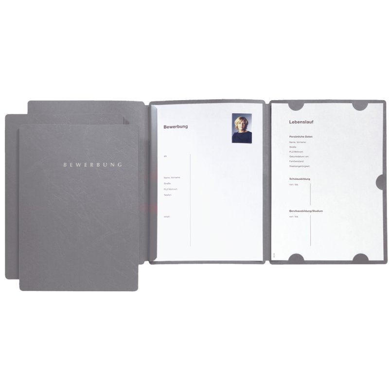 PAGNA sollicitatieMap Select, DIN A4, karton, blauw