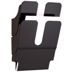 Duurzame wandbrochurehouder 'FLEXIPLUS 2', A4, 2 vakken