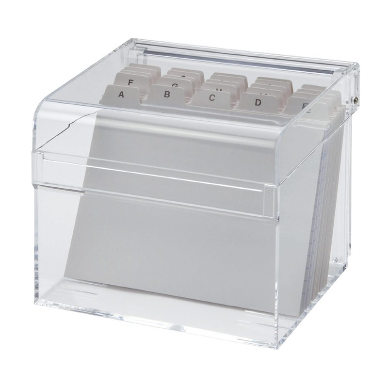 MAUL kaartenbak A7 acryl transparant