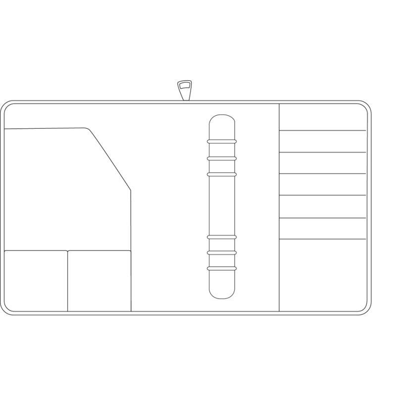 Agenda voor beginners, mobiel A5, zwart