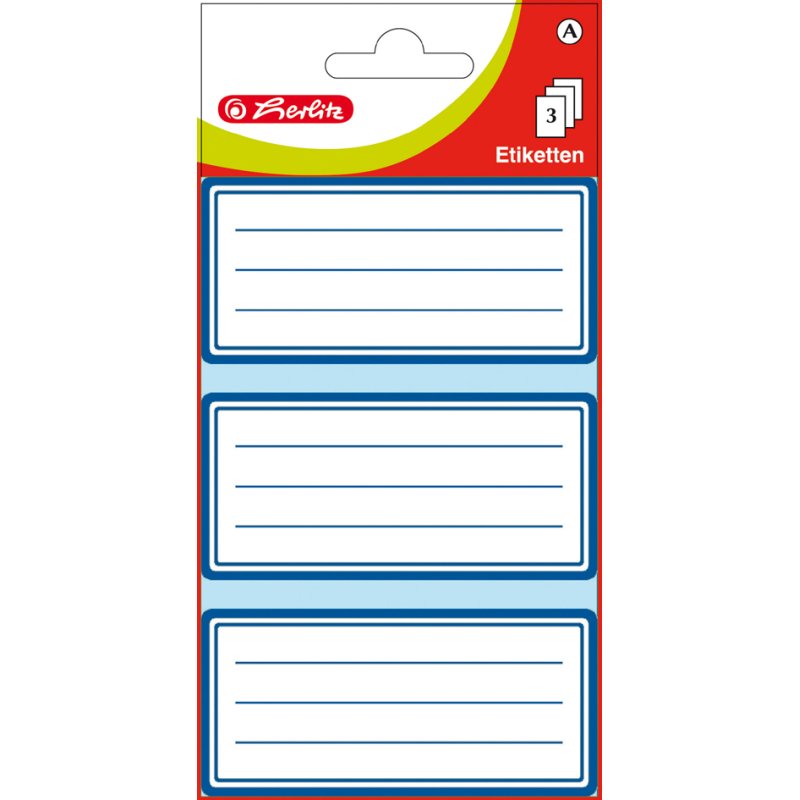 Boeketikethouders, wit met blauwe rand, 68 x 37 mm