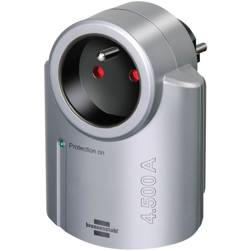 Brandvertrager met overspannings- en bliksembeveiliging