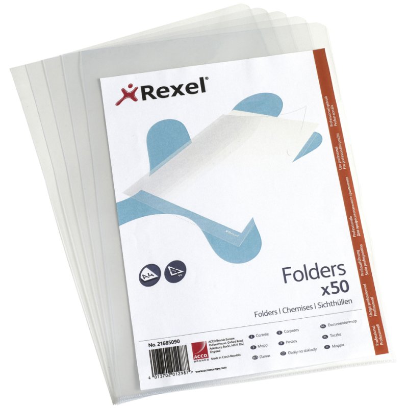 REXEL documenthoezen A4 PP transparant 0,15 mm