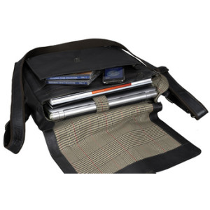 PRIDE&SOUL schoudertas NEO van leer donkerbruin