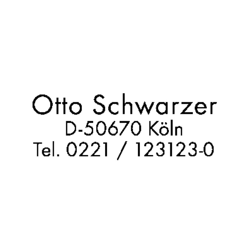 Tekststempelautomaat Printy 4910 4.0, 3-regelig, zwart