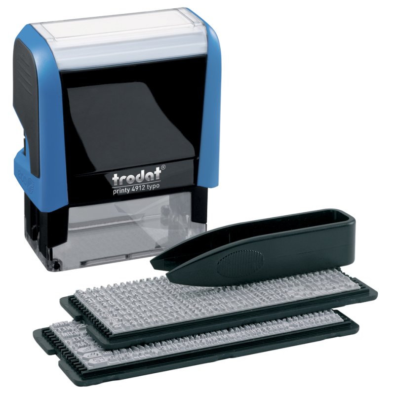 Textstemp automatisch systeem Printy Set, 4 regels