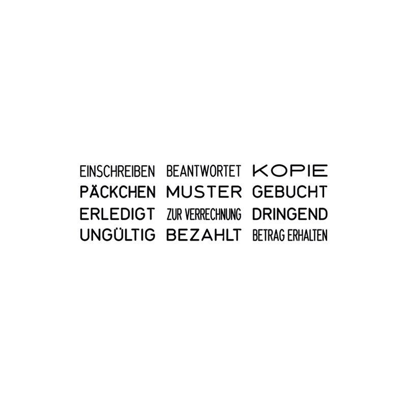 trodat woordbandstempel Printy 4822, 4 x 29 mm, zelfinkleurend, 12 teksten