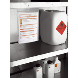 DURABLE hangende zichttassen A6 staand, PP genarreld, 10 stuks