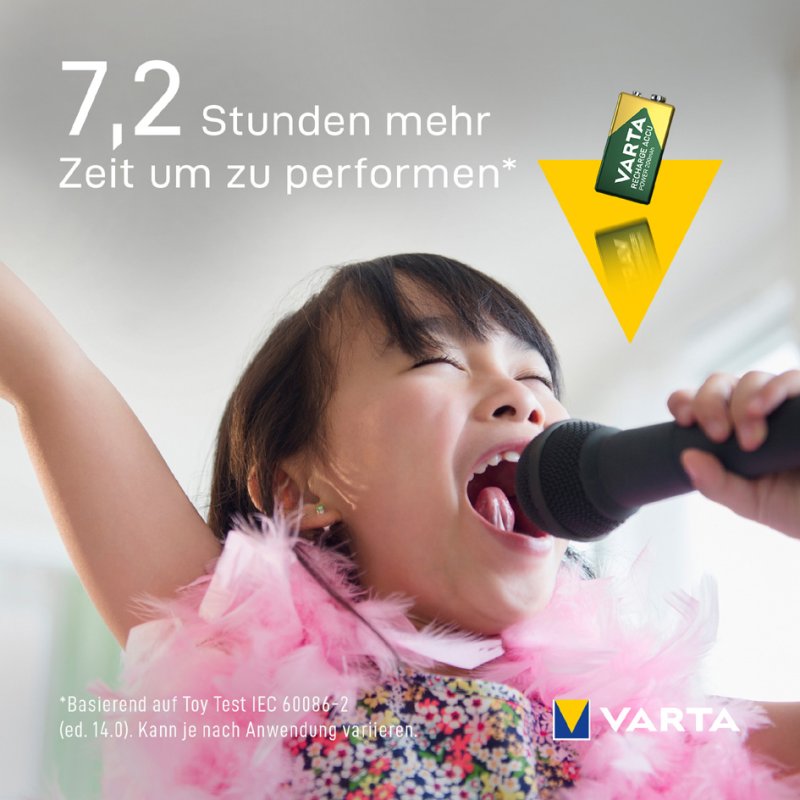 VARTA oplaadbare batterij 9V blok NiMH 200 mAh