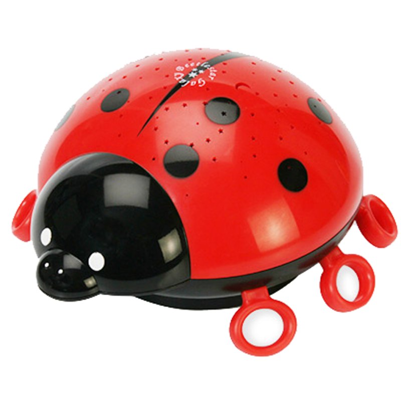 Lieveheersbeestje wandlampje, zwart / rood