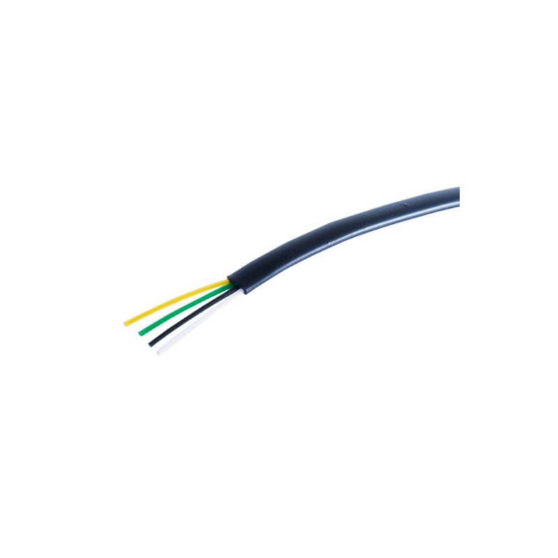 Rilbergen Standaard Platte Zwarte Telefoonkabel 100 meter