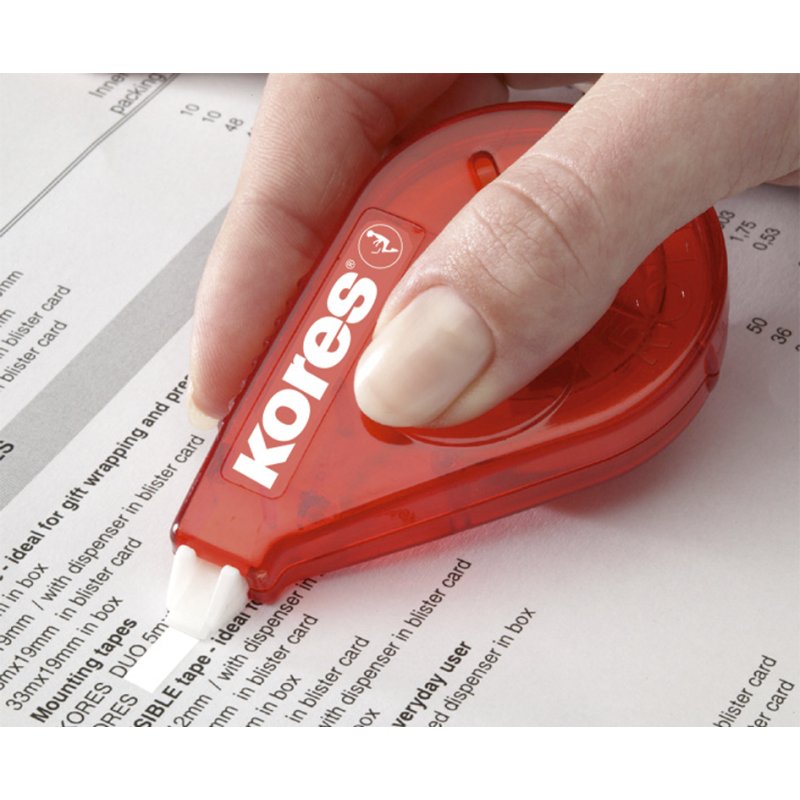 Kores Wegwerp correctieroller 'Roll-On', 4,2 mm x 15 m