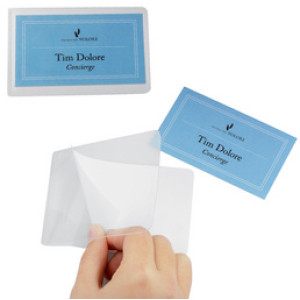 DURABLE koudlamineerfolie voor kaarten tot 54 x 90 mm - 100 stuks