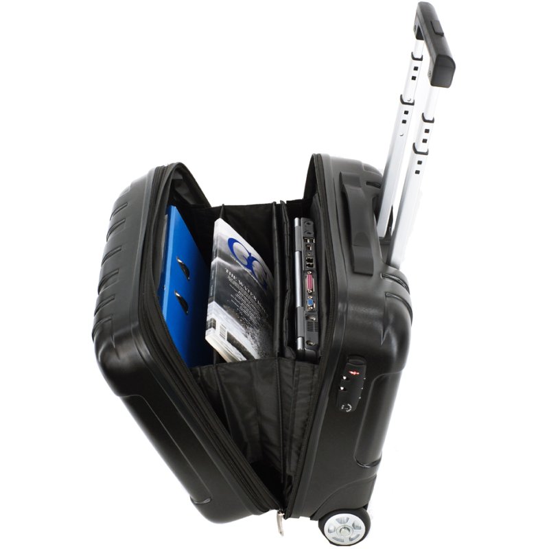 Reis-handbagage trolley voor zakelijk reizen, zwart