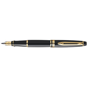 WATERMAN vulpen Expert zwart met gouden details, schrijfbreedte M