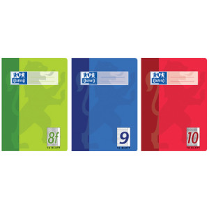 Oxford schrift A5 blanco, 16 blad, versterkte omslag