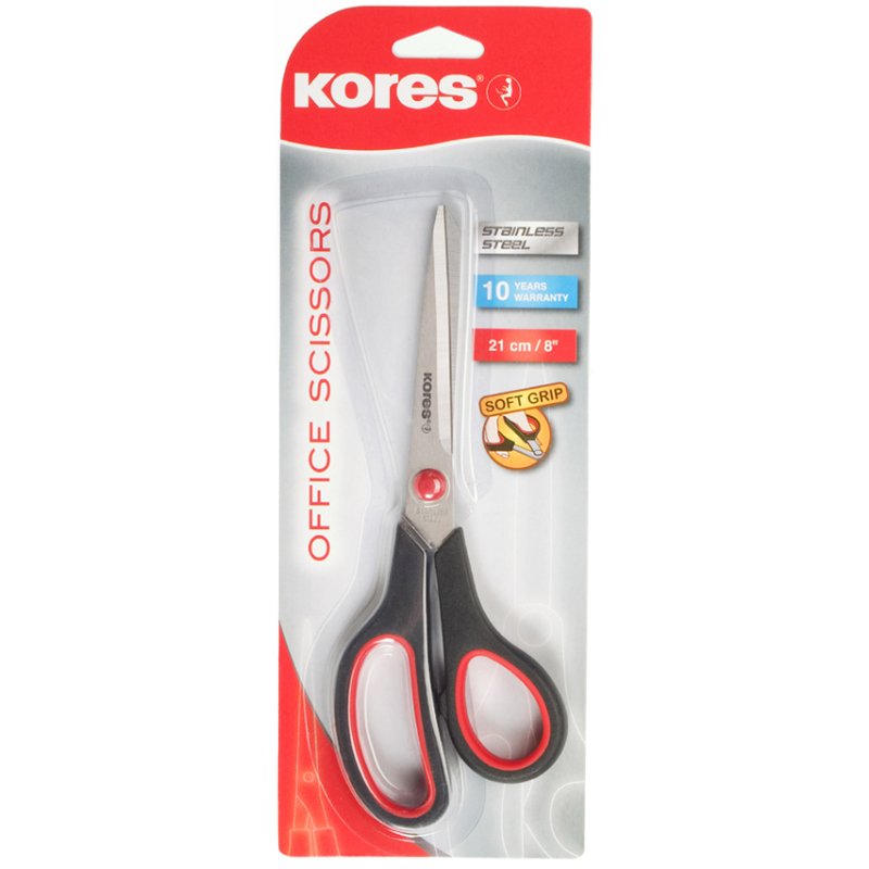 Kores universele schaar met softgrip handgreep, 21 cm