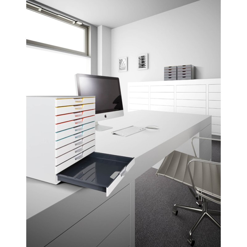 DURABLE Ladebox VARICOLOR MIX 10 met transparante etiketvensters