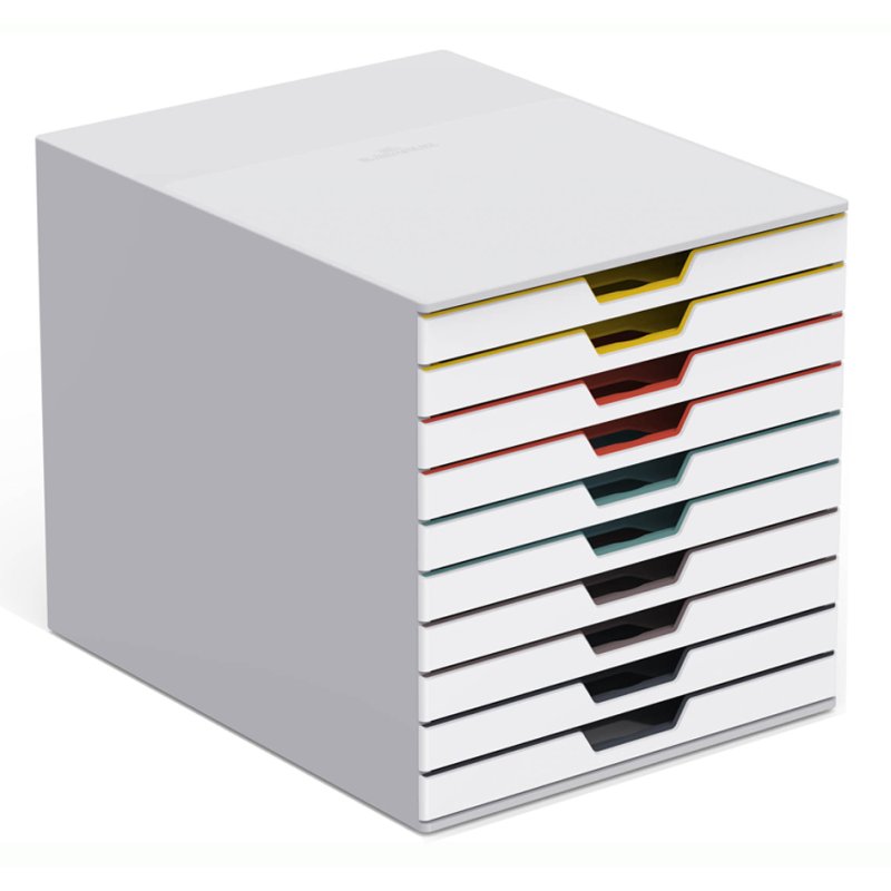 DURABLE Ladebox VARICOLOR MIX 10 met transparante etiketvensters