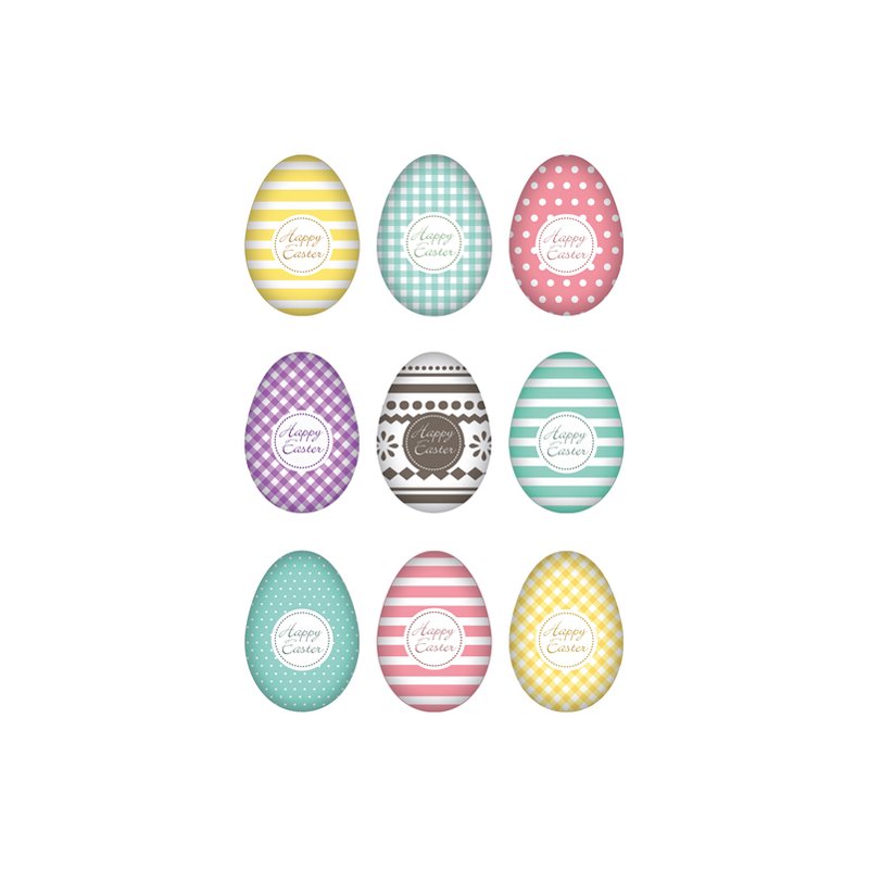 HERMA Paas-Stickers Klassiek 'Paasei', met Glitters