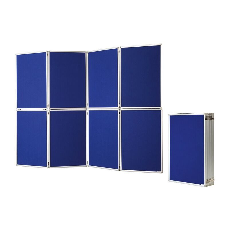 Magnetoplan presentatiewand inklapbaar grijs