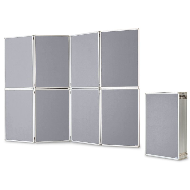 Magnetoplan presentatiewand inklapbaar grijs