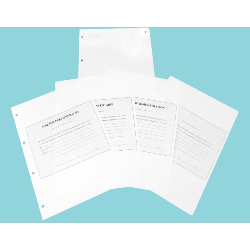 Ringband 'Algemene Vergadering', 4 ringen, zwart PVC.